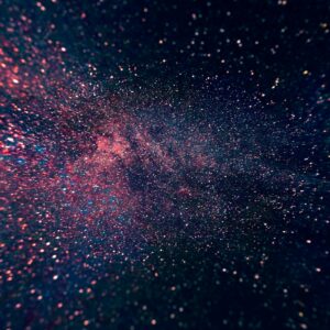 blue skies filled of stars