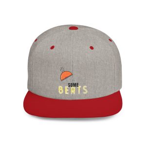 “Eat Some Beats” - Flat Bill Snapback Hat – Rapper/Producer/DJ Cap