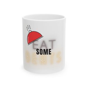 "Eat Some Beats" Ceramic Mug: Music Lover's Coffee Cup (11oz/15oz)