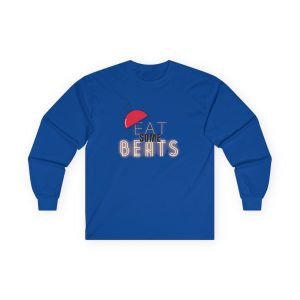 "Eat Some Beats" Long Sleeve Tee - Graphic Music Lover's Rapper/Producer/DJ Sweatshirt